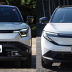 スズキ eビターラ（左）と日産 リーフ（右）を比較