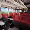 西武新宿線の新型座席指定車、トキイロ（シートカラー：赤）