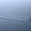 ホルムズ海峡で演習するイランのイスラム革命防衛隊海軍（2月16日）
