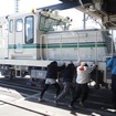 西武鉄道保線車両モーターカーを回転させる！
