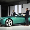 フェラーリ・ジャパンのロマニエッロ社長（向かって右）とフェラーリ本社のメッジョリン氏