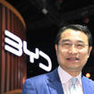 アジア太平洋自動車販売事業部ゼネラルマネージャー劉学亮氏。BYDジャパンの社長でもある