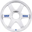 VOLK RACING TE37 Ultra LARGE P.C.D. 30th ANNIVERSARY STICKER Ver.（ホワイト）
