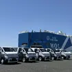 愛知県三河港にキアのEVバンPV5が到着