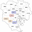登録利用者の居住地。多い順に渋谷区・世田谷区・目黒区・新宿区・品川区