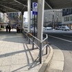 東京・西銀座の二重になっているガードレール