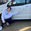 廃車をキャンバスに「らくがきカー」イベント