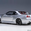 AUTOart製「ニスモ R34 GT-R Z-tune シルバー」の1/18スケールモデル