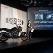XSR155 ABSのカラーリングを手がけた、ヤマハ発動機の溝越万莉氏