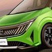 日産 ノート 次期型の予想CG