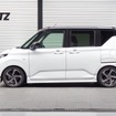 ブリッツ DAMPER ZZ-R　ムーヴ装着例（基準車高：フロント 24mmダウン / リア 29mmダウン）