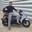 ヤマハ『AEROX』とデザインを手がけた水谷玄さん。個人所有するほど愛着があるという