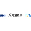 スズキ、電通総研、テックタッチのロゴ