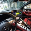 サーキット走行アシスタントシステムのモニタ。将来的には音声、ARによるアシストを予定