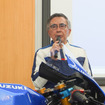 「カーボンニュートラルに勝つ、ということにチャレンジしてほしい」と話したスズキ鈴木俊宏社長