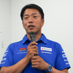 「カーボンニュートラルのパーツの性能が高いことを証明するために速く走る」と語った津田選手