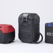 向かって左からGXE4.0D、バッテリーボックス、Mobile Power Pack e: