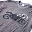 カワサキ Z900RS墨染めTシャツ　ブラック/中墨