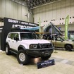 アウトドアブランドと自動車メーカーによるコラボブース