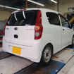 テイン フレックスZ　スバル・プレオ装着例（基準車高純正比：フロント 60mmダウン / リア 65mmダウン）