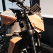 製造・デザインエリアに展示されている『MT-09』のクレイモデル