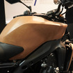 製造・デザインエリアに展示されている『MT-09』のクレイモデル