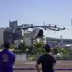 大阪港バーティポートでのデモフライト