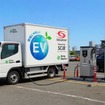 既存ディーゼルトラックを電動化改造したEVトラック