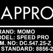 MOMO SPEED PROはFIA8856-2018公認規格に適合