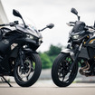 カワサキ Ninja500（左）とZ500（右）