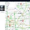 道路交通情報の地図表示