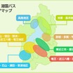 近江バス・湖国バス エリアマップ