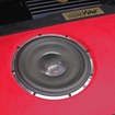 サブウーファーにはモレルのイレイトカーボン×2発をインストール。フロントスピーカーとのマッチングも絶好。