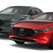 マツダ CX-30 25L（左）とマツダ3 25L（右）