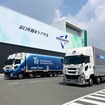 アース製薬「MONDAMIN」を鈴与のトラックとT2の自動運転トラックで中継輸送