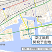 神戸市東灘区深江浜町の開発予定地