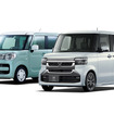 7月の販売台数で首位のホンダ『N-BOX』と2位のスズキ『スペーシア』