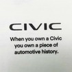 CIVICヒストリーTシャツ