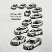 CIVICヒストリーTシャツ