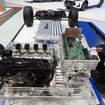 「M6 DM」に搭載されたPHEVシステム。1.5Lガソリンエンジンとモーターを組み合わせ、EVのみで最大110km（NEDC）の走行できる