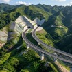 完成予想図（北トンネル北側坑口と鋼トラス橋）