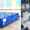 左：超重量物向け無人搬送車／右：大型製品・部品の自動搬送イメージ