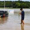 千葉県で記録的豪雨（8月14日、千葉県大網白里市）