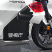 警視庁が展示した白バイ仕様のホンダ WN7