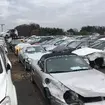 ヤード内に保管されている車両