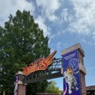 「楽天イーグルス」のゲート。今回のEV試乗会は、楽天モバイル最強パーク宮城を舞台に開催された