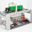 別売りの「トミカリミテッド ヴィンテージ」、「トミカラマ　ヴィンテージ」、「ジオコレ64＃カースナップ」との組み合わせ例　(C) TOMY