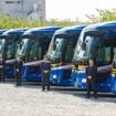 自社保有バス車両、約260台を活用