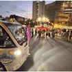 大四日市まつり会場における自動運転EVバス展示の様子