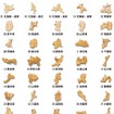 「47都道府県ヒノキマグネット」
